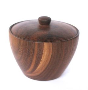 Tazón grande de madera de acacia para servir frutas, vajilla de cocina pulida, uso en restaurante - Product Image 4