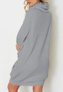 FNJIA Women's <strong>Christmas</strong> Sweater <strong>Dress</strong> Snowman Jacquard Turtleneck Sweater Knit Long Sleeve Gray Holiday Pullover Winter <strong>Dress</strong> - Product Image 5