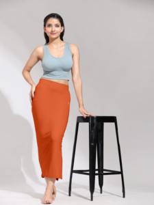 Trendmalls P02 Model, gaine de maintien pour sari, respirante, écologique, antibactérienne, orange poussiéreux, pour spandex, maintien moyen, pour femmes - Product Image 6