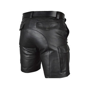 OEM Service Wholesale Custom Design <b>Men</b> <b>Leather</b> <b>Shorts</b> New Arrival Private Label <b>Men</b> <b>Shorts</b> For Adult - Product Image 3