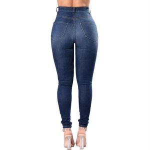 กางเกงยีนส์สีน้ำเงินทรงหลวมสำหรับผู้หญิง เอวสูง ชายรุ่ย ทรงหลวม ขากว้าง ทรงตรง สไตล์สตรีทแวร์ เอวสูง แฟชั่นลำลอง - Product Image 4