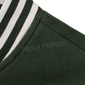 Chaqueta con letras y botones personalizados unisex Chaqueta informal con cuello levantado y logotipo frontal para hombre - Product Image 3