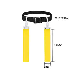 Drapeaux d'équipe de football promotionnels, drapeaux de football personnalisés ajustables en couleur pleine, et ceintures pour adultes et jeunes, équipement d'entraînement - Product Image 3