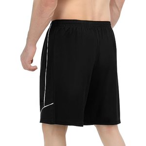 Pantalones Cortos Personalizados de Baloncesto de Doble Capa para Hombre, Prémium, Malla de Poliéster 100%, Color Negro - Product Image 2