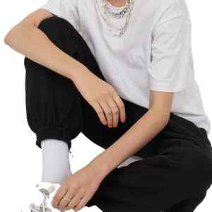 กางเกงจ็อกเกอร์ผ้าไนลอนสแปนเด็กซ์สวมใส่สบายสำหรับฤดูหนาวของผู้หญิงมีเชือกผูกแบบปรับแต่งได้ - Product Image 2