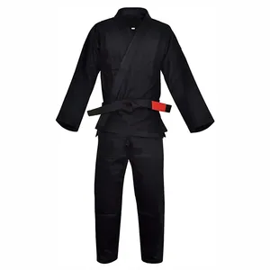 Uniformes de judo pour hommes de marque privée de couleur noire complète à vendre uniformes de judo professionnels prêts à expédier Service OEM personnalisés - Product Image 1