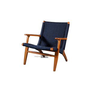 Sillas de Jardín con Estructura de Madera de Teca y Cuerda Resistente, Apariencia Estética y Elegante - Product Image 2