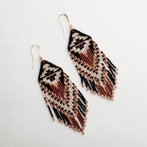 Hermosos pendientes con cuentas de semillas de cristal para la Moda de Primavera - Product Image 1