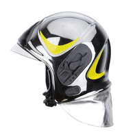 Casque de pompier ignifuge DoubleSafe, résistant aux flammes, argenté, réglable, pour la sécurité et les secours