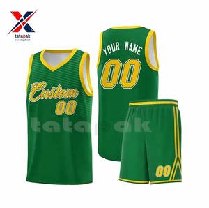 Uniforme de basket-ball personnalisé haute Performance pour les vêtements d'équipe professionnelle vente en ligne de tissu à séchage rapide lavable réversible - Product Image 2