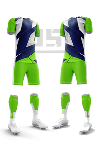 Ensemble de maillot et short de football respirant et léger pour match de football, personnalisable avec le nom de l'équipe, pour unisexe, professionnel et amateur - Product Image 1