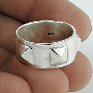 Elegant Design S925 Sterling Silver Geometric Matte Finished Surface <b>Chunky</b> <b>Ring</b> for Women Luxury Gifts For Her Wholesale OEM - Product Image 1