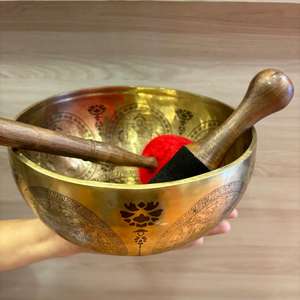 Práctica diaria Tazón de sonido de metal de tigre Hecho a mano Precisión Bronce Artesanía Chakra Tema Budismo Alineación Premium Tradicional - Product Image 4