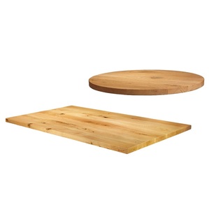 Smooth Finish Custom White Oak Solid Wood <b>Table</b> <b>Tops</b> Round and Square Shapes for Kitchen and Dining Furniture - Product Image 2
