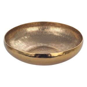 Hammered Look Gold <b>Metal</b> Serving <b>Bowl</b> Handmade Round Shape for Dinnerware Home and Wedding Tabletop Food <b>Bowls</b> - Product Image 3