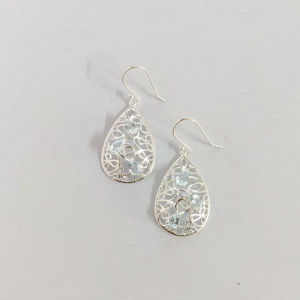 ต่างหูแฟชั่นบลูโทแพซ 6.5 กรัม - Product Image 1