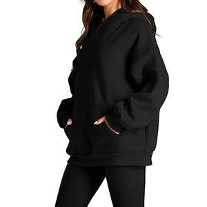 Vente en gros de sweats à capuche surdimensionnés pour hommes, personnalisés, en polaire polyester/coton, avec poche, respirants, effet délavé vintage - Product Image 1