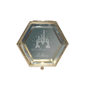 กล่องแหวนขนาดเล็กทรงหกเหลี่ยมหรูหราทันสมัย2025ขอบทองดีไซน์เนอร์กระจกเอียงสำหรับเก็บเครื่องประดับและจัดระเบียบ - Product Image 2