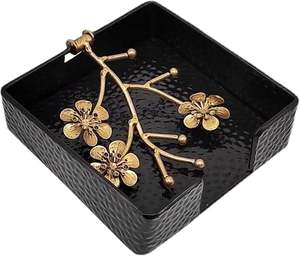 Cajas de pañuelos de metal elegantes de nuevo aspecto con acabados elegantes para hogares modernos, perfectas para mesas de comedor y salas de estar - Product Image 5