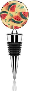 Summer Watermelon <b>Wine</b> Stoppers Stainless Steel <b>Wine</b> Bottle Corks With Silicone Material Vacuum Field Gift for <b>Wine</b> Lovers - Product Image 4
