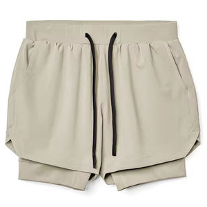 Pantalones Cortos Deportivos de Compresión Personalizados 2 en 1 con Estampado de Diseñador, 100% Algodón, para Gimnasio, Entrenamiento, Deportes, para Hombre, de Doble Capa - Product Image 4