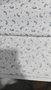 Tela 100% Algodón Transpirable con Estampado de 140 Gsm con Aspecto de Lino para Camisas de Niños - Product Image 1