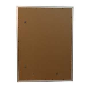 Cadre photo moderne en bois argenté 68 x 98 cm pour affiches murales - Product Image 5