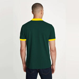 Polo con logotipo personalizado, Camiseta 100% de algodón tejido con botones, cuello, transpirable, antiapilación - Product Image 2