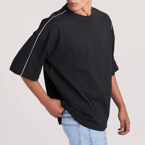 Camiseta Personalizada para Hombre con Hombros Caídos, Cosida a Medida, Informal, Antiarrugas y Transpirable - Product Image 3