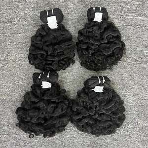 ผมต่อแบบชาวพม่าผมคน100% ผมดัดลอนแบบชาวพม่าผมคนหนึ่งผมจริงจากเวียดนาม - Product Image 1