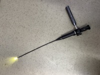Objectif de caméra 4.0mm Endoscope d'inspection vidéo à fibre optique Câble de test 1.0M Articulation bidirectionnelle Écran IPS 4.3 "IP67 LED Zoom 6X