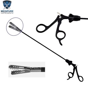 Pinzas de Presión Fenestradas Semi-Agresivas con Dientes Redondeados de 36 cm, Herramienta Quirúrgica Laparoscópica, MEDIPURE INSTRUMENTS - Product Image 6