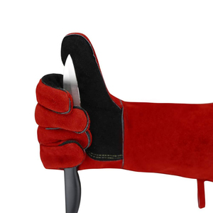 Gants de protection durables en cuir de vachette 8mil pour les mécaniciens Sécurité Travailleurs Soudage Chasse Motos Lisse Antistatique - Product Image 5