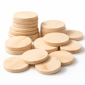 Bases en bois de pin non fini, forme naturelle, bruts, pour décoration murale, artisanat, peinture DIY, vente en gros - Product Image 1