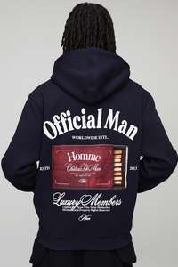 Sweat à capuche en coton et polyester mélangé Pullover couleur unie Slim Fit Sweat à capuche Léger Casual Streetwear - Product Image 3