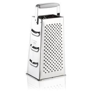 Rallador de 4 lados Leifheit COOK & GO de acero cromado pulido (10x8x25cm) para frutas y verduras, modelo 23120 - Product Image 1