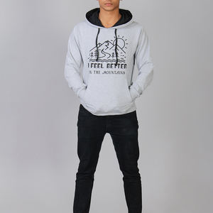 Pull à capuche en polaire personnalisé 350 Gsm pour hommes Pull à capuche imprimé d'hiver 100% coton - Product Image 5