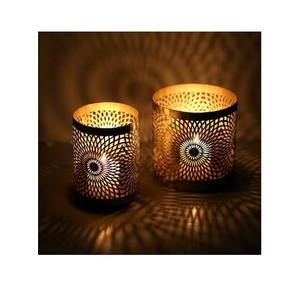 Bougeoir votif en métal fabriqué à la main de qualité supérieure conçu avec une touche de luxe pour un usage personnel ou des paramètres spirituels - Product Image 4