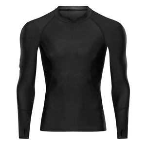 OEM Rash Guard personnalisé respirant et écologique pour hommes, en Spandex, UPF50, pour le surf, la plongée, les chemises de compression, BJJ, MMA, Gym - Product Image 5