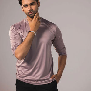 T-shirt pour homme en coton à manches longues, t-shirts de couleur unie, vêtements pour homme, manches longues pour le printemps et l'automne, sous-vêtements - Product Image 4