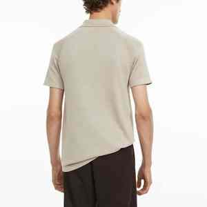 Mode d'été pour hommes, t-shirts polo, coton tricoté respirant, broderie personnalisée, manches courtes, style décontracté, design OEM - Product Image 5