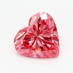 Fancy Vivid Pink 1,51 Carat Loose Heart Shape Lab Grown VS-1 Clarity Diamond IGI Certified para anillos de compromiso Fabricación de joyas - Product Image 3