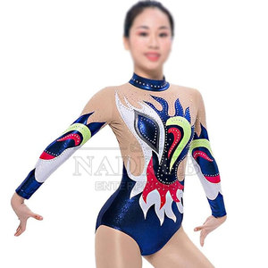 Justaucorps de gymnastique professionnel pour femmes body en Nylon extensible en gros filles femmes justaucorps de gymnastique - Product Image 6