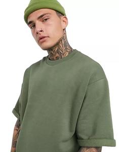 240 Gsm 100% coton unisexe luxe surdimensionné graphique T-Shirts vierge sérigraphie lourd col rond hommes grande taille - Product Image 2