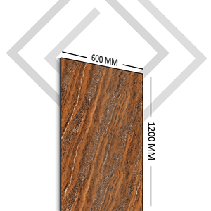 Design moderne Vitrifié GVT Marbre Brun Mat Surface Antidérapante 600*1200 MM Carreaux de Céramique 60*120 cm 24*48 Pouces Pisos Azulejos - Product Image 1