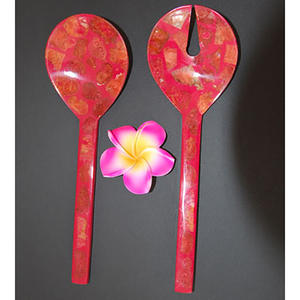 SEASHELL JEWELRY Incrustation Cuillère et Fourchette Motif Mosaïque Artisanat pour Cadeaux et Cadeaux Fabriqué par des Artisans - Product Image 3