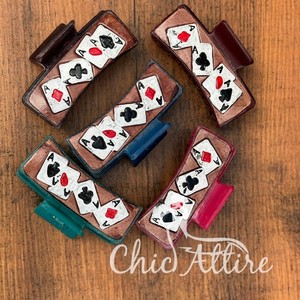 Nouvel arrivage de pinces à cheveux en cuir usiné gravé élégant occidental en gros accessoires de cheveux griffe en cuir véritable pour les femmes - Product Image 1