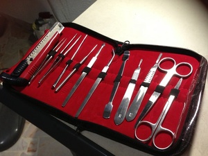 ชุดผ่าตัดสเตนเลสสตีลใช้ซ้ำได้ไร้สนิมแหล่งพลังงานด้วยมือสำหรับนักศึกษาแพทย์และนักวิจัย - Product Image 2