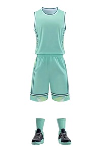 Maillots de basket-ball en gros tendance, design personnalisé imprimé, uniforme de basket-ball, nouveau, respirant, uniformes d'équipe par sublimation - Product Image 5