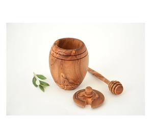 Recipiente de miel de madera hecho a mano Natural de alta calidad con tapa para cocina, hogar, Hotel, Resort, tamaño de diseño personalizado de La India - Product Image 2